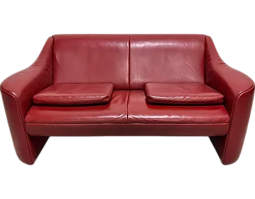 Real leather sofa by Matteo Grassi, 1980s