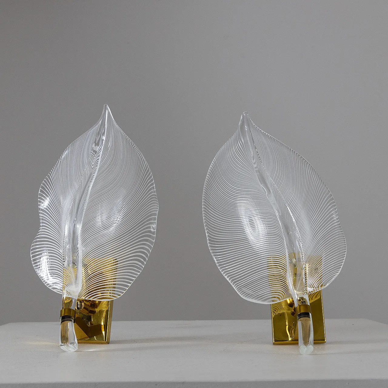 Pair of wall lamps by Franco Luce, 1970s 1