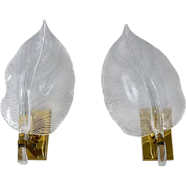 Pair of wall lamps by Franco Luce, 1970s