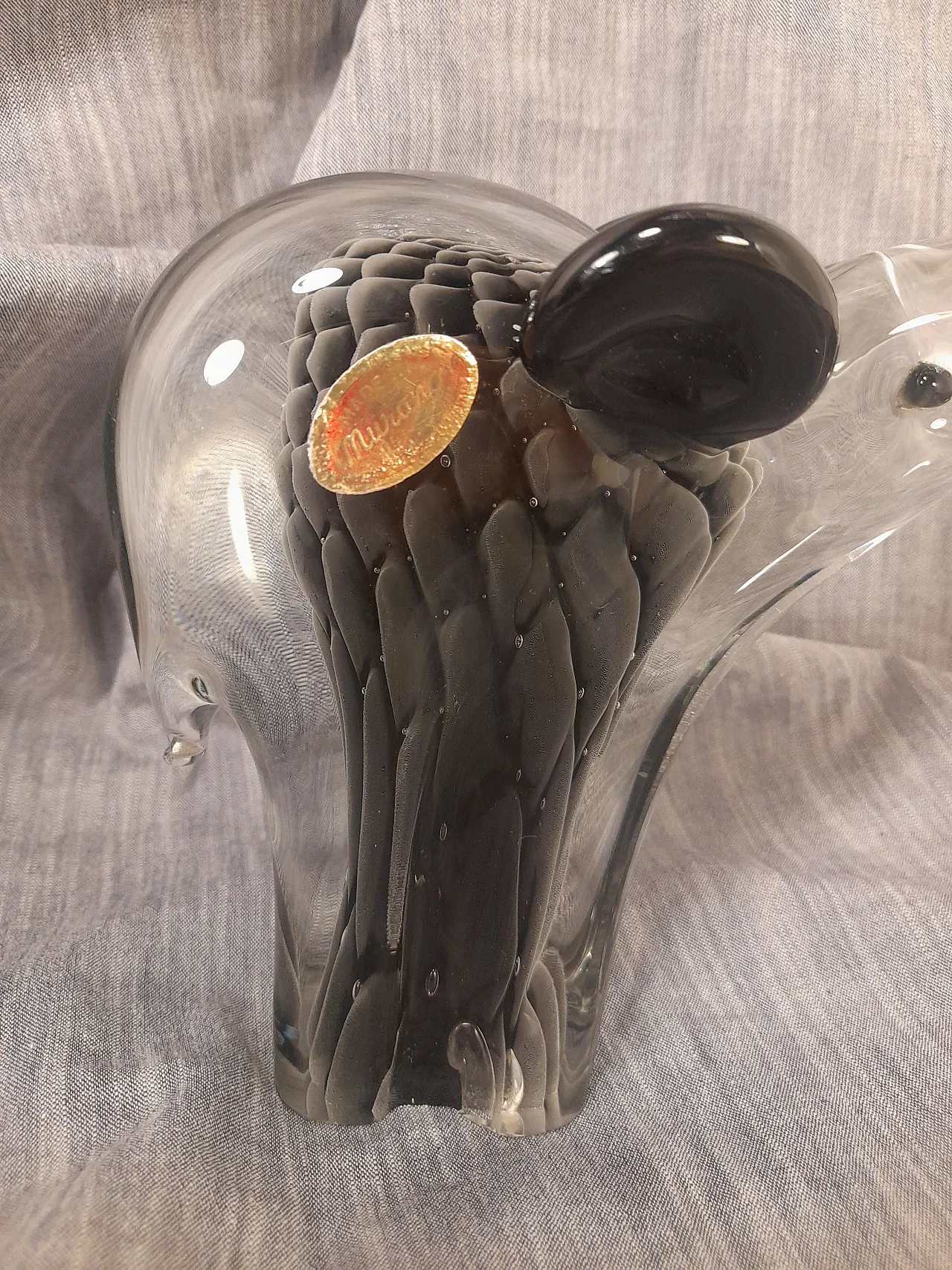 Submerged glass elephant, 60s 2