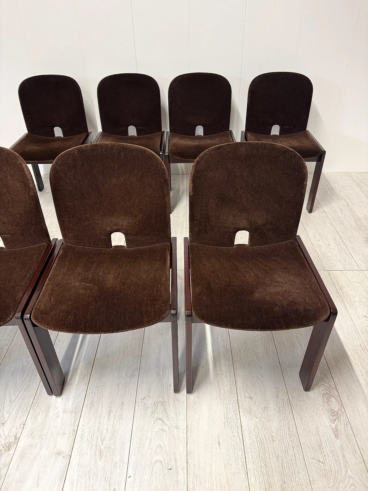 8 Chairs mod. 121 by Afra & Tobia Scarpa for Cassina, 1960s 9