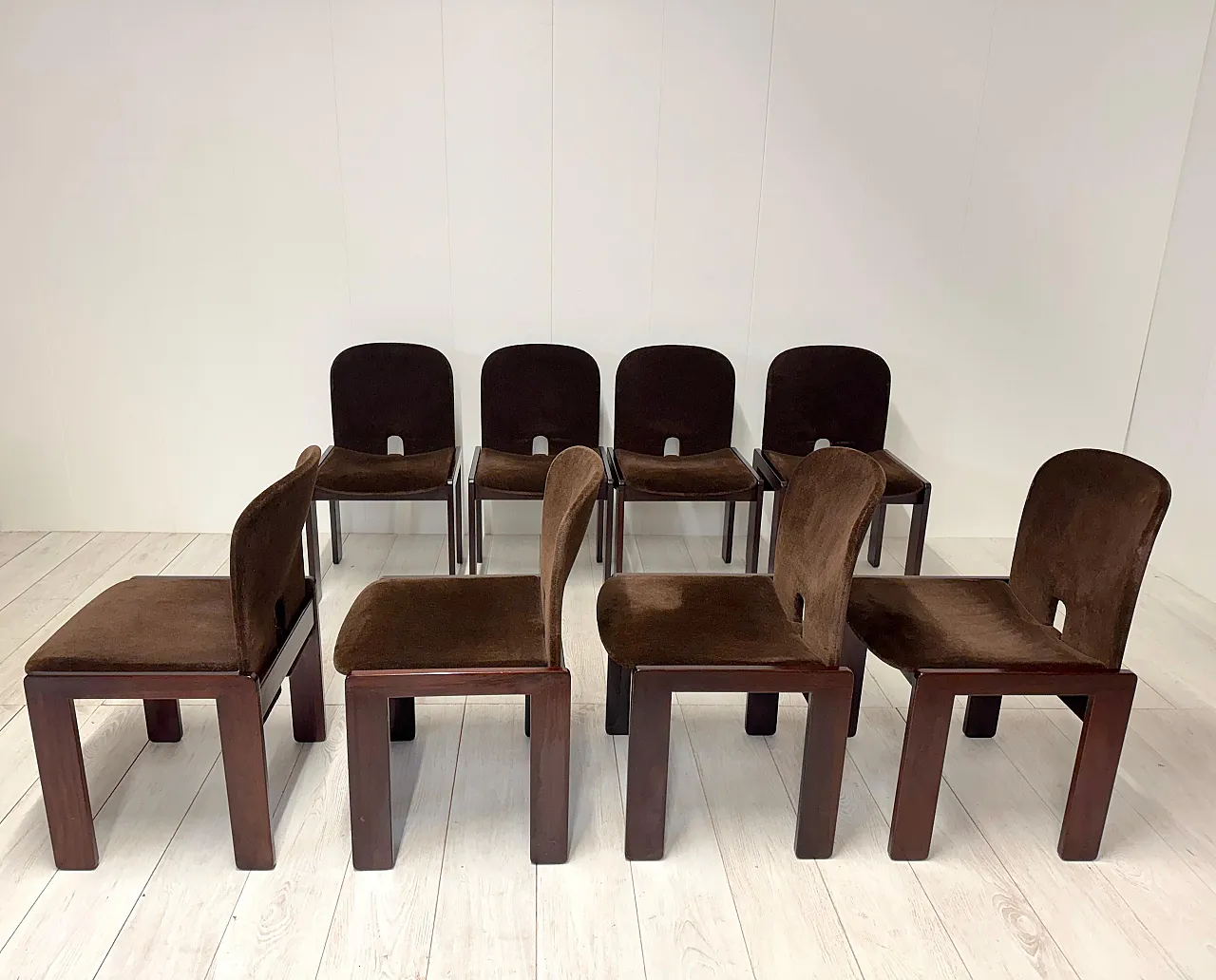 8 Chairs mod. 121 by Afra & Tobia Scarpa for Cassina, 1960s 10