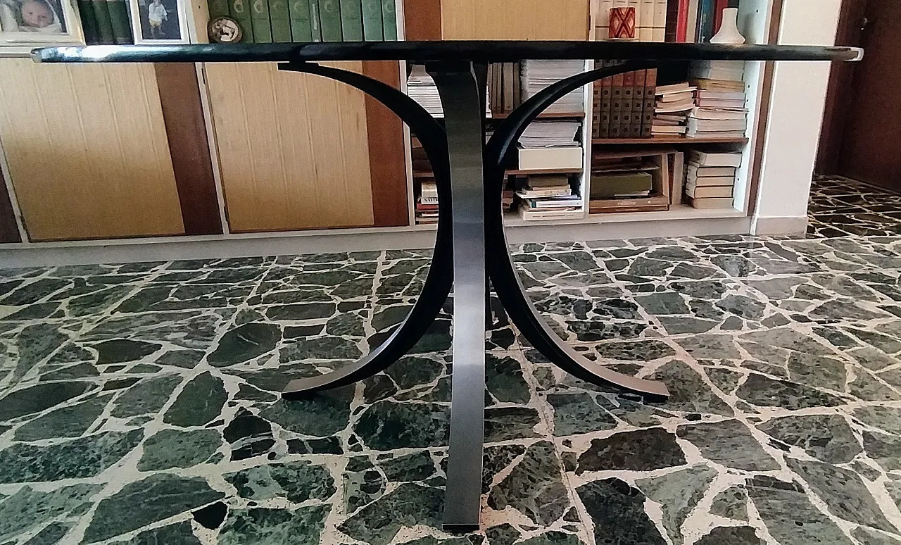 Round dining table "Tecno" 1960s 5