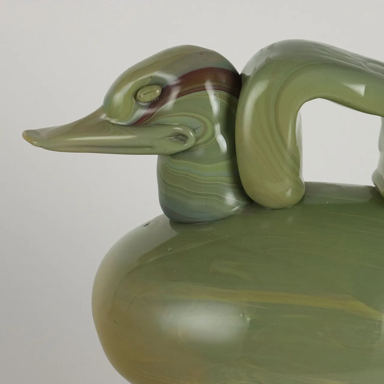 Silvano Signoretto, Glass Sculpture of duck, signed, 20th century 7