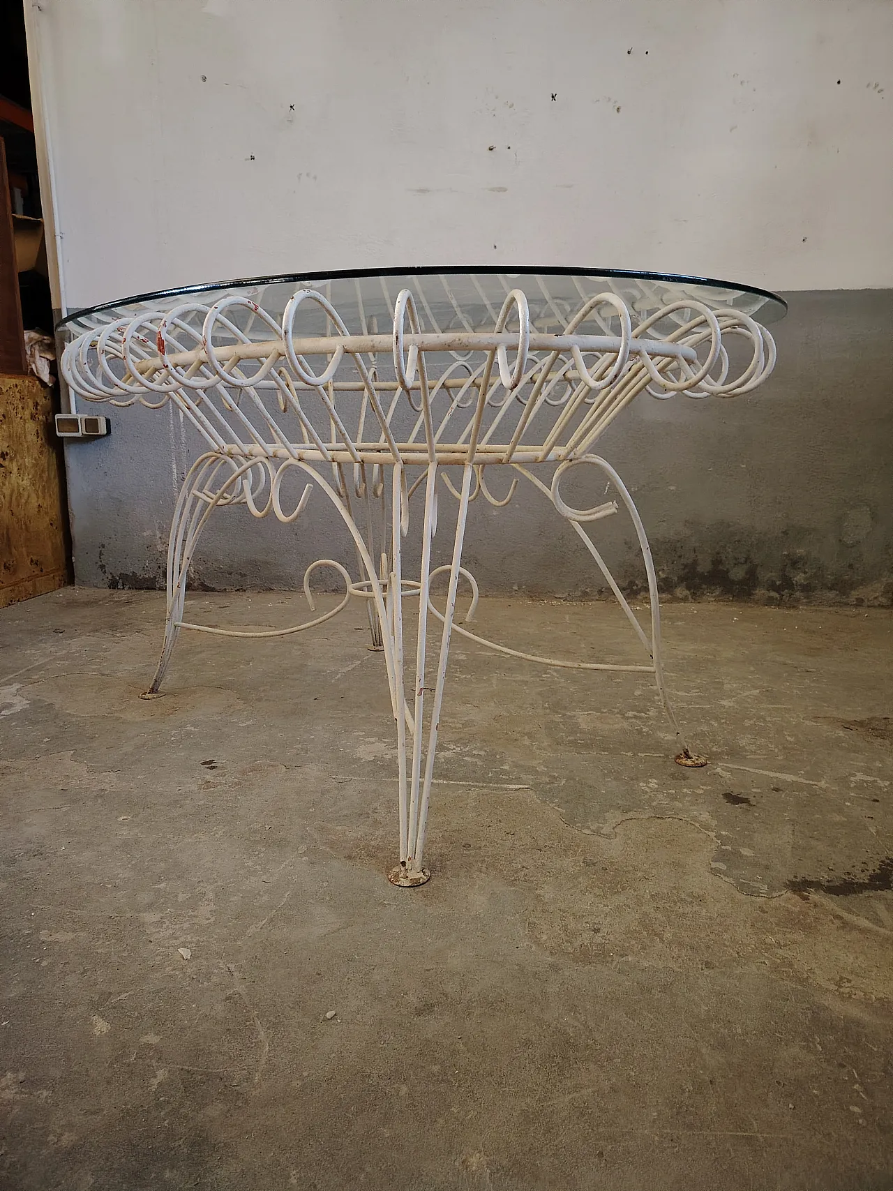 Mid Century garden table, 50s 8