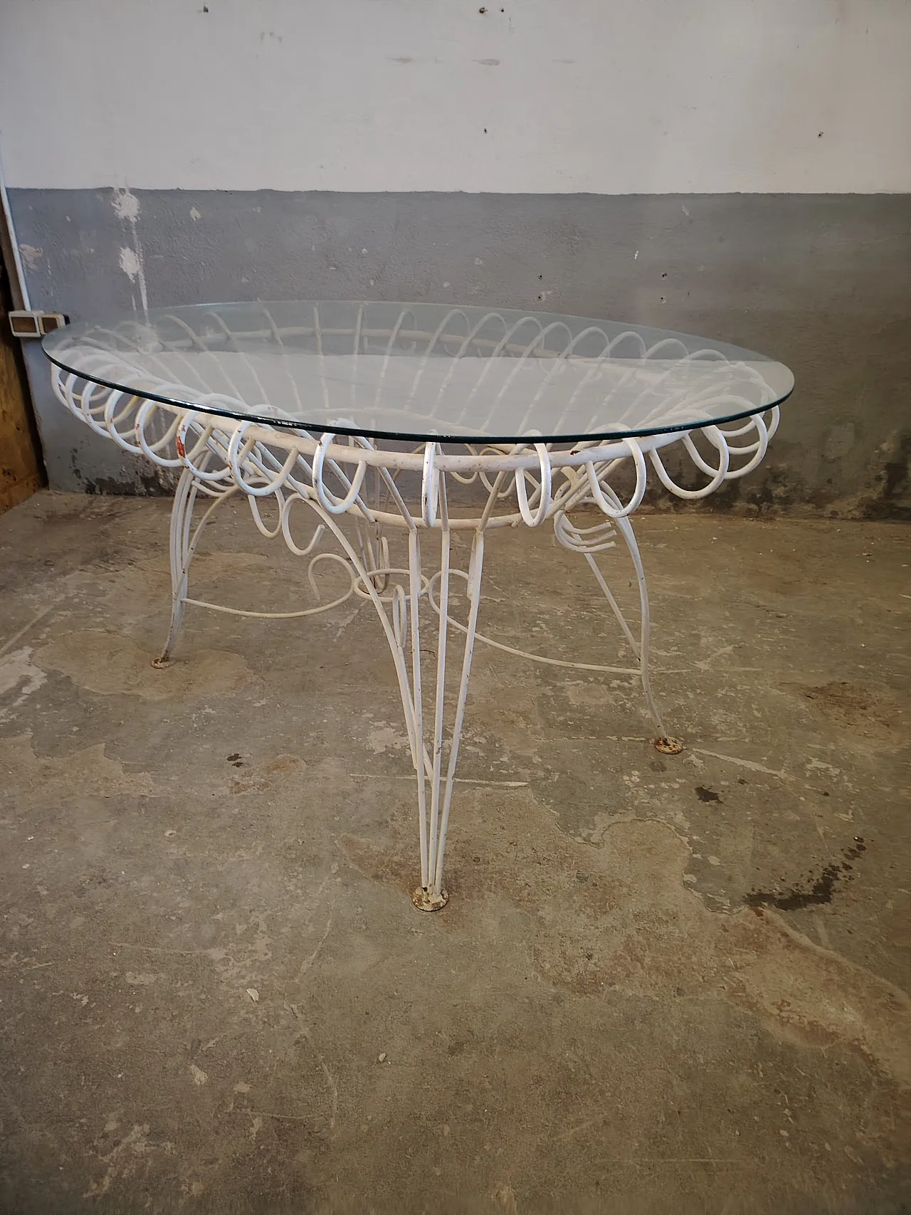 Mid Century garden table, 50s 9