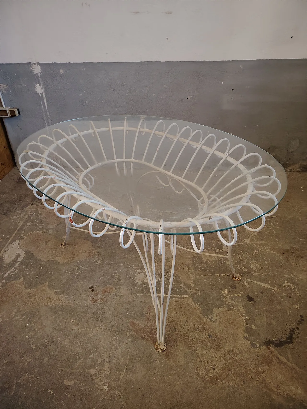 Mid Century garden table, 50s 10