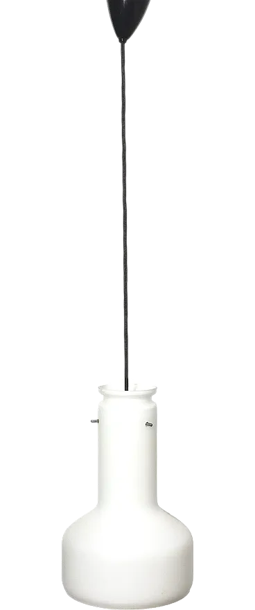 Opal glass pendant chandelier, 1960s