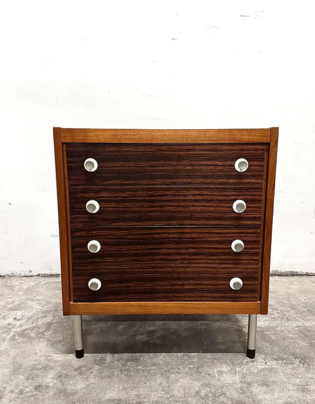 Wood and metal chest of drawers by George Coslin for 3V, 1960s 1