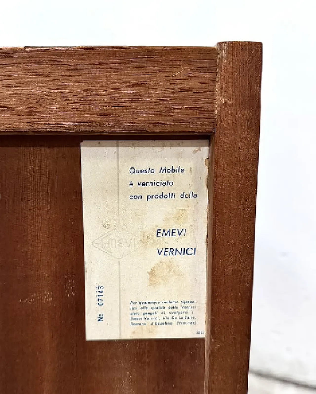 Cassettiera in legno e metallo di George Coslin per 3V, anni '60 8