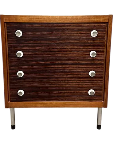 Wood and metal chest of drawers by George Coslin for 3V, 1960s