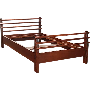 Wooden bed, late 20th century