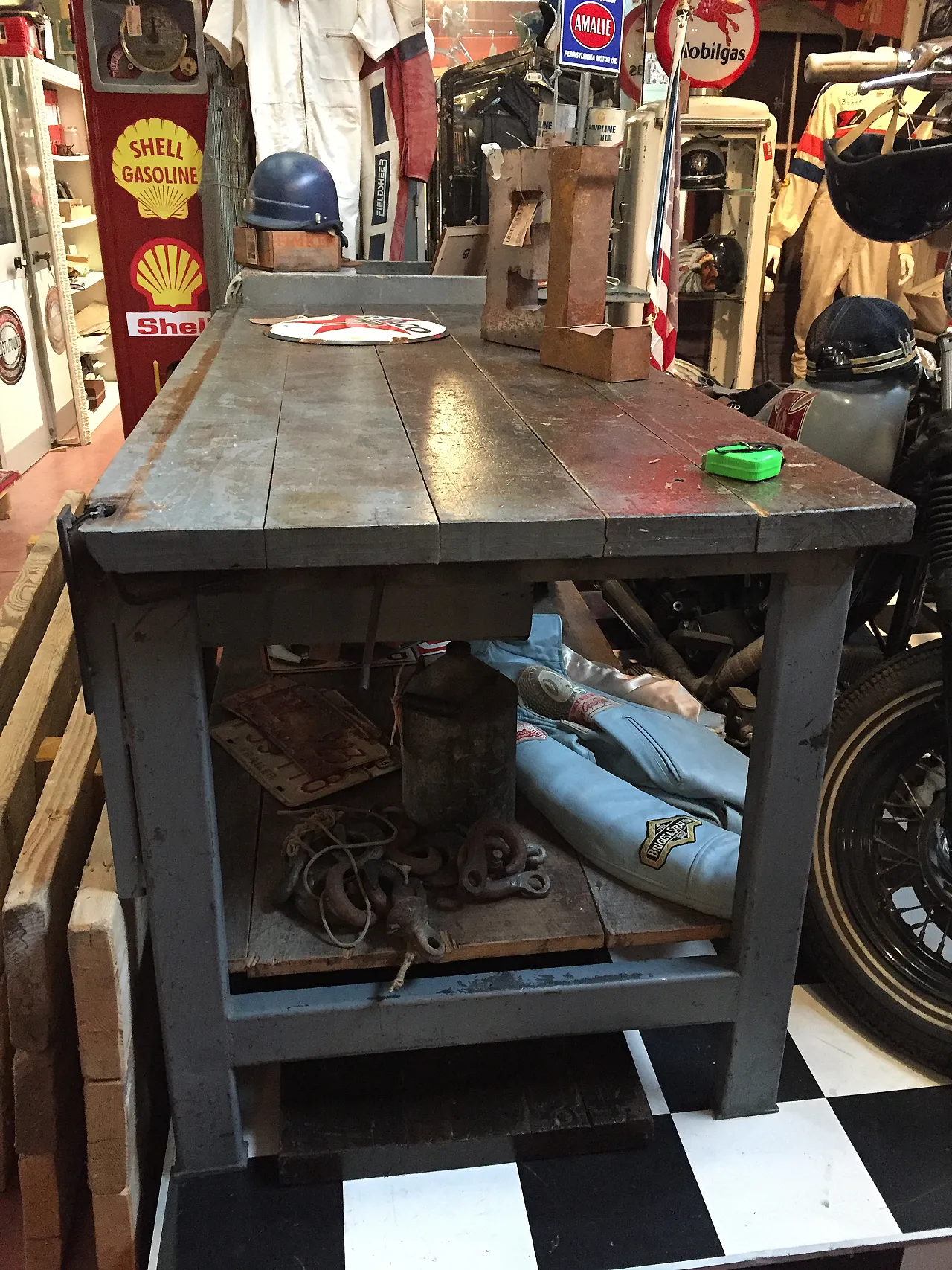 Table from a mechanical workshop, 60s 1