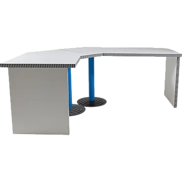 Kroma corner desk by Antonia Astori for Driade, 1980s