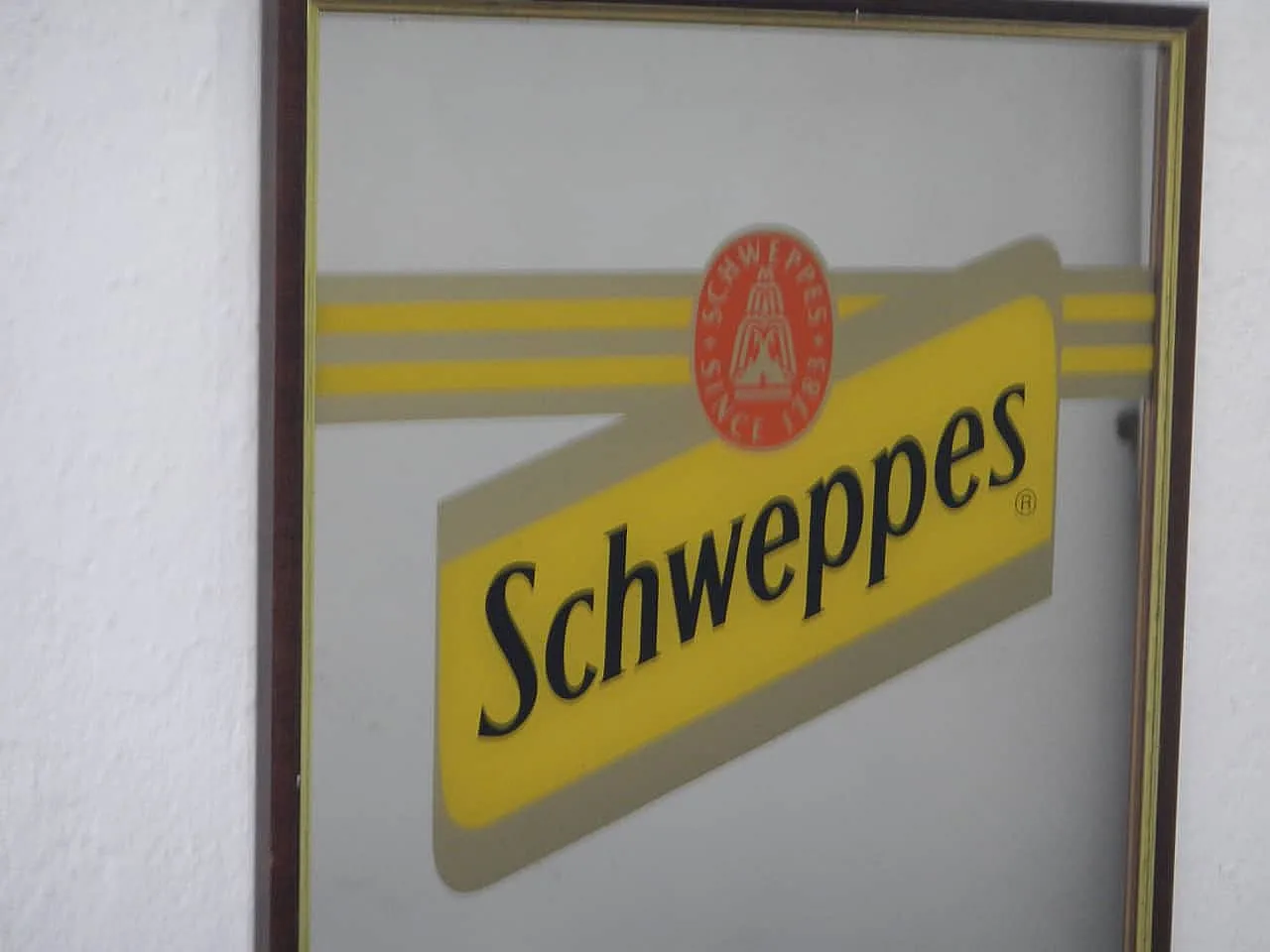 Schweppes Tonica Advertising Mirror 1970 7