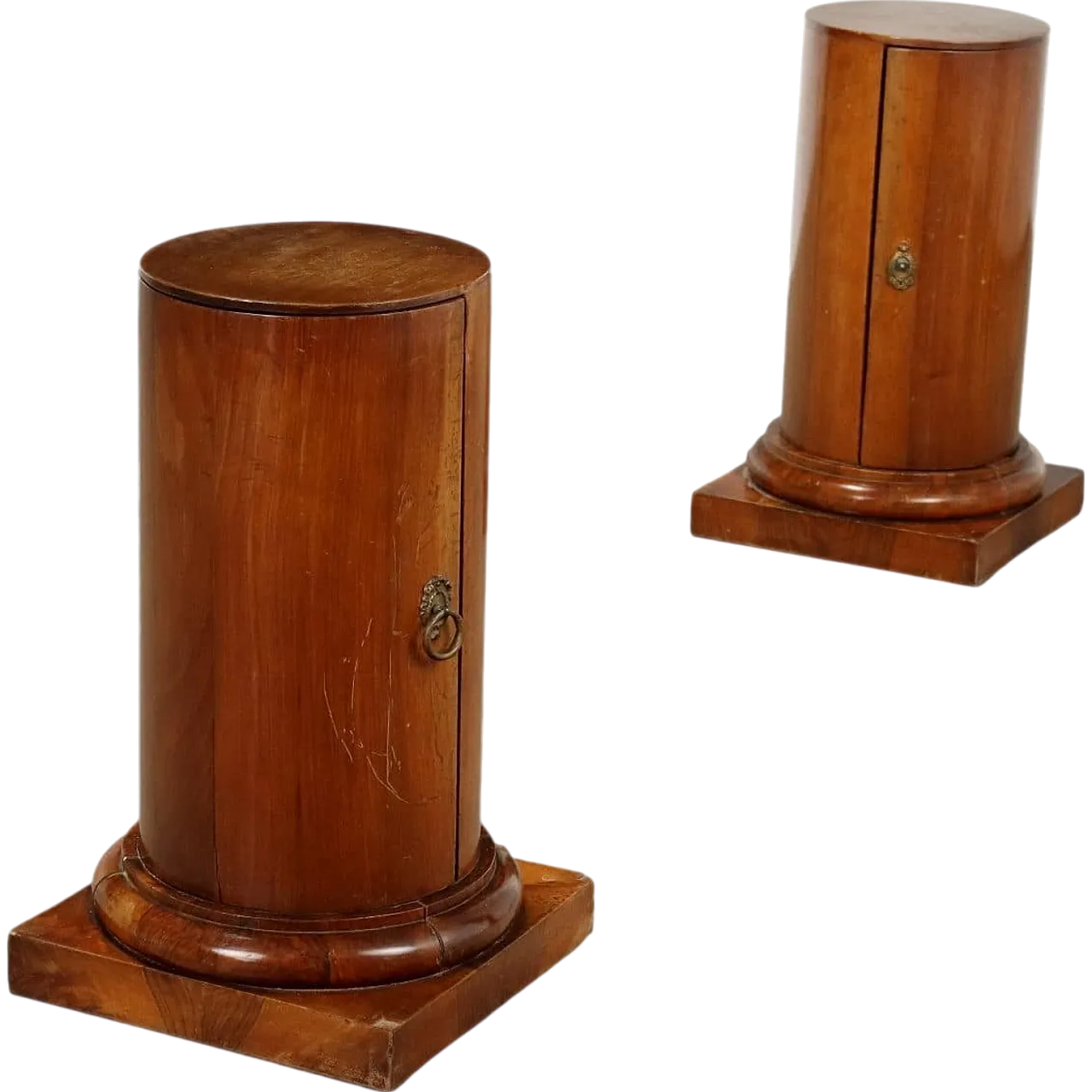 Pair of bedside tables in Empire style, 20th century 6