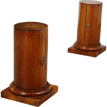 Pair of bedside tables in Empire style, 20th century