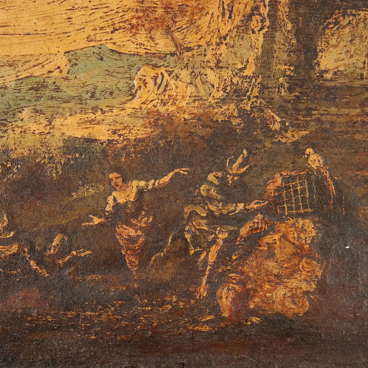 Paesaggio con Figure, olio su tela, '900 3