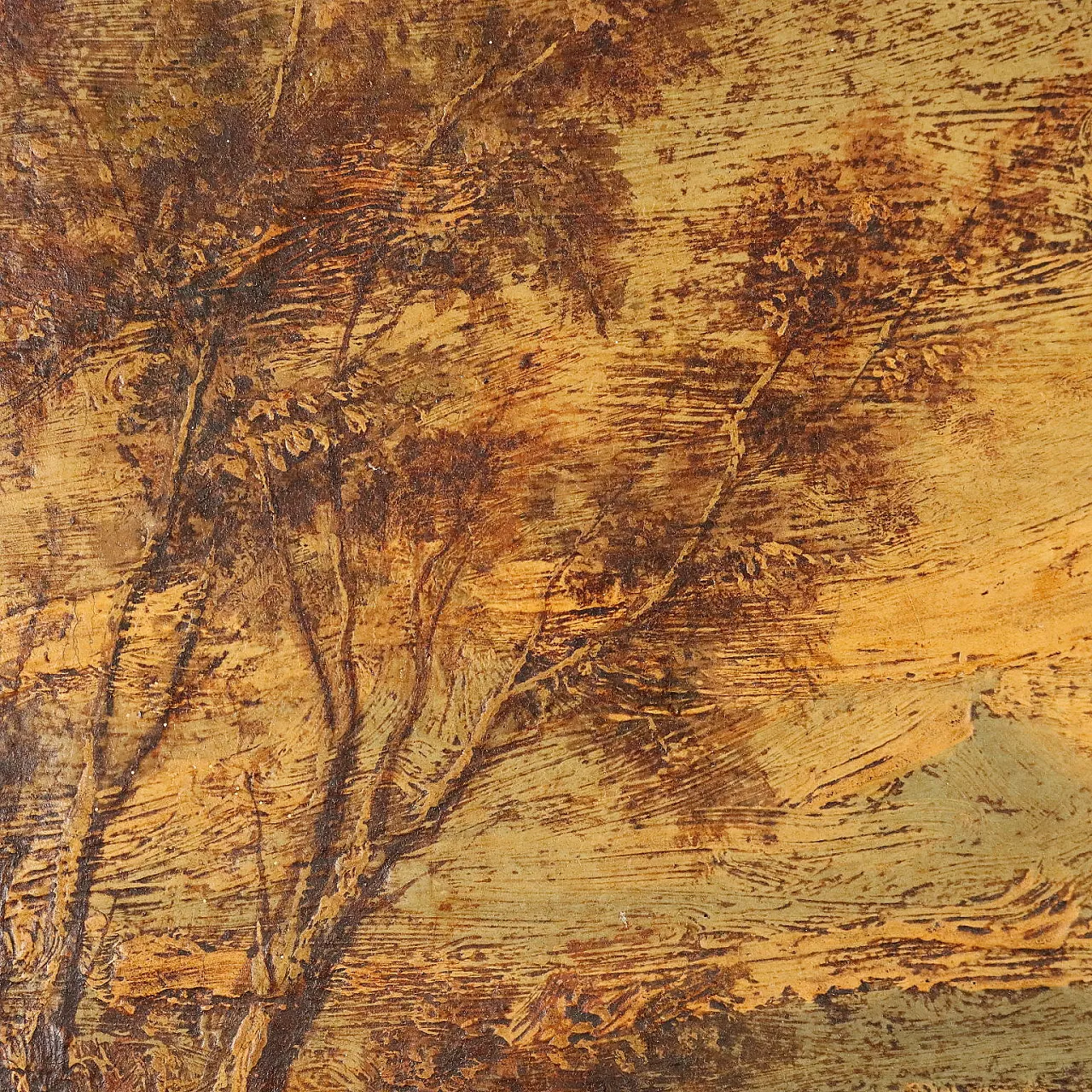 Paesaggio con Figure, olio su tela, '900 5