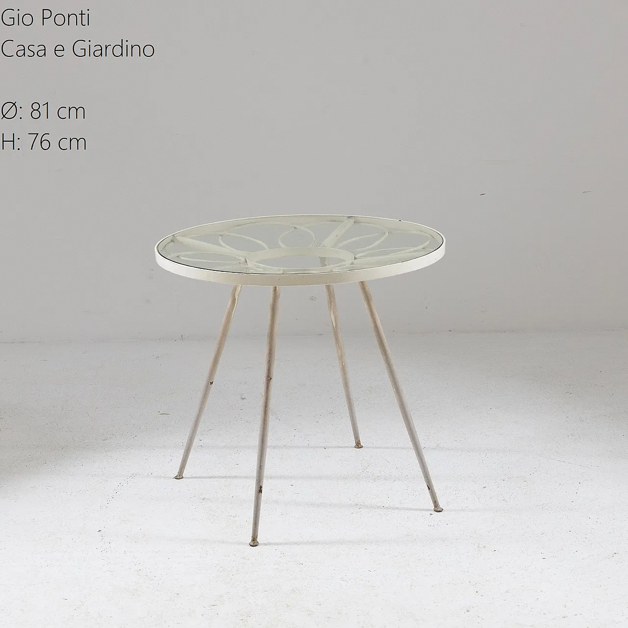 Iron table by Casa e Giardino, 1950s 9