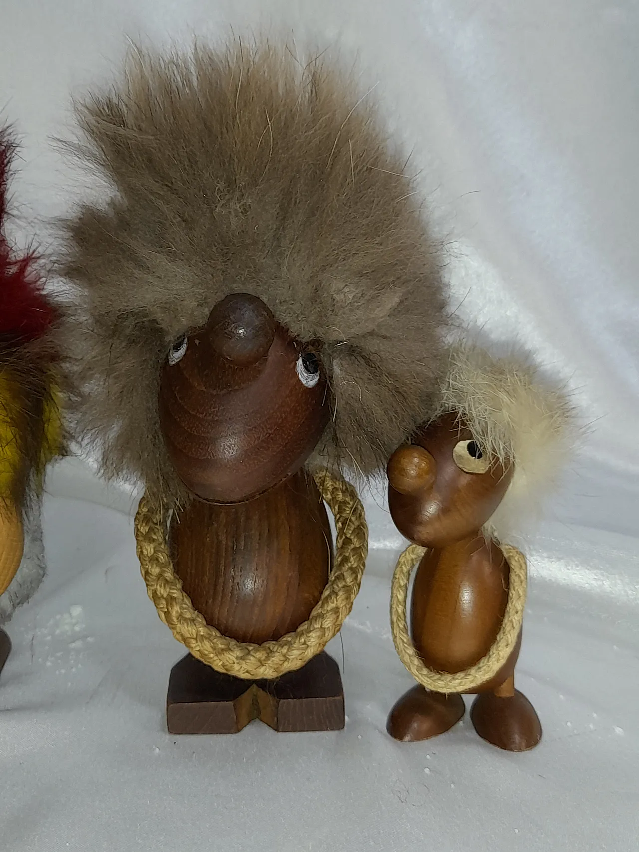 Block of Danish wooden puppets, Hans Bolling Style, 60s 2