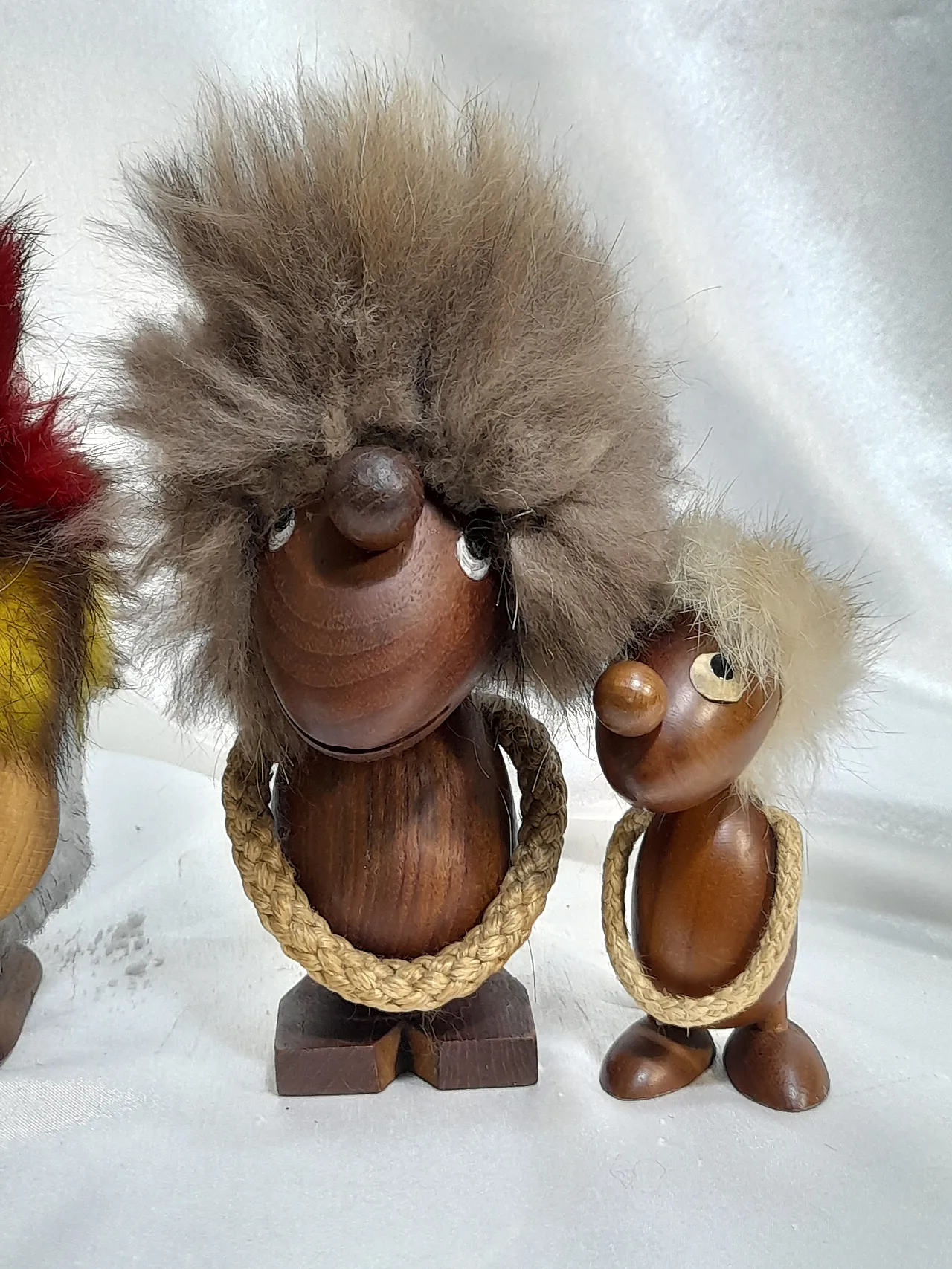 Block of Danish wooden puppets, Hans Bolling Style, 60s 3