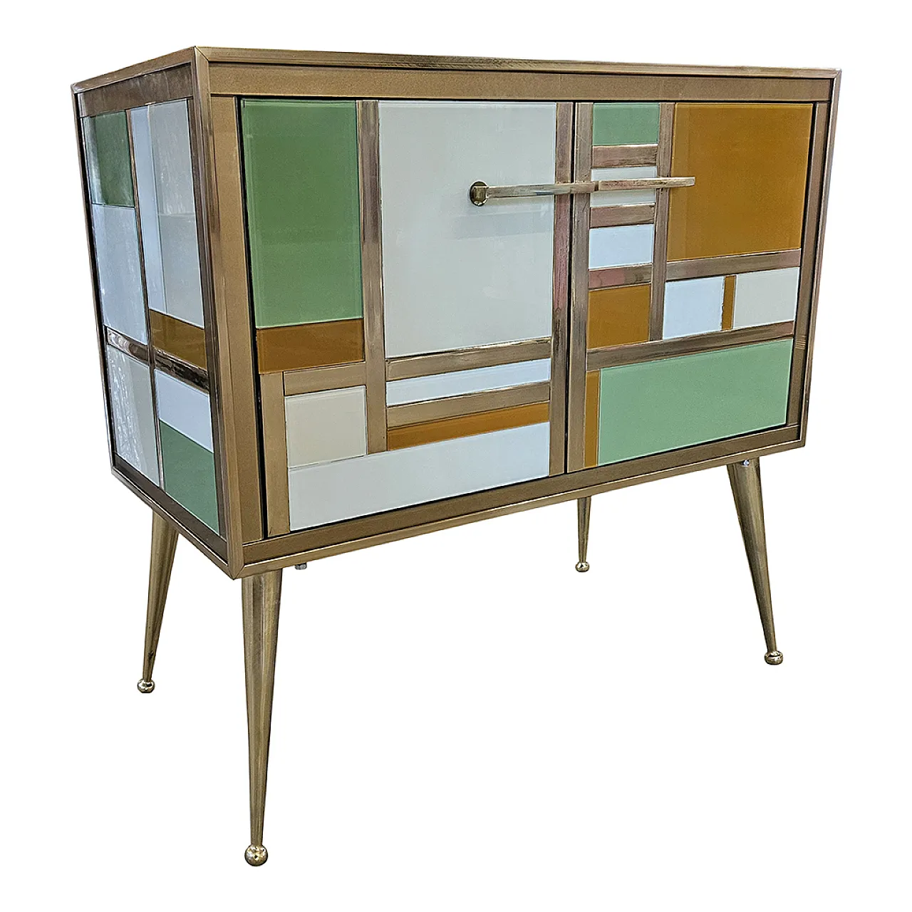 Small sideboard with two glass doors, 1990s 2