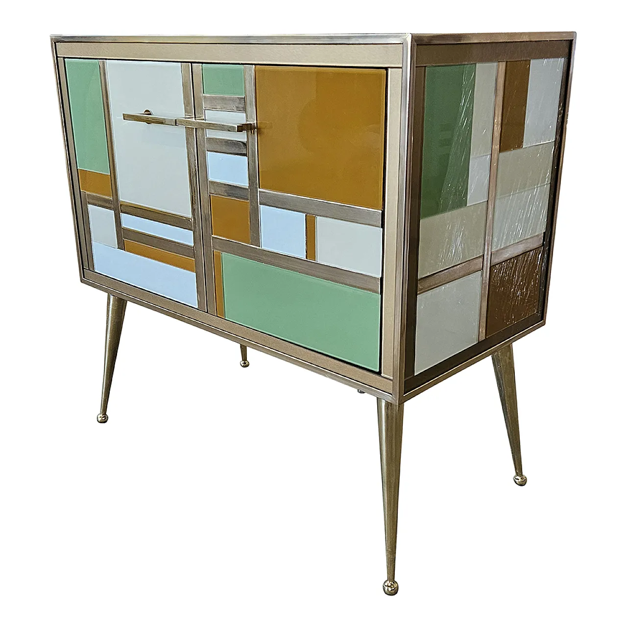 Small sideboard with two glass doors, 1990s 5