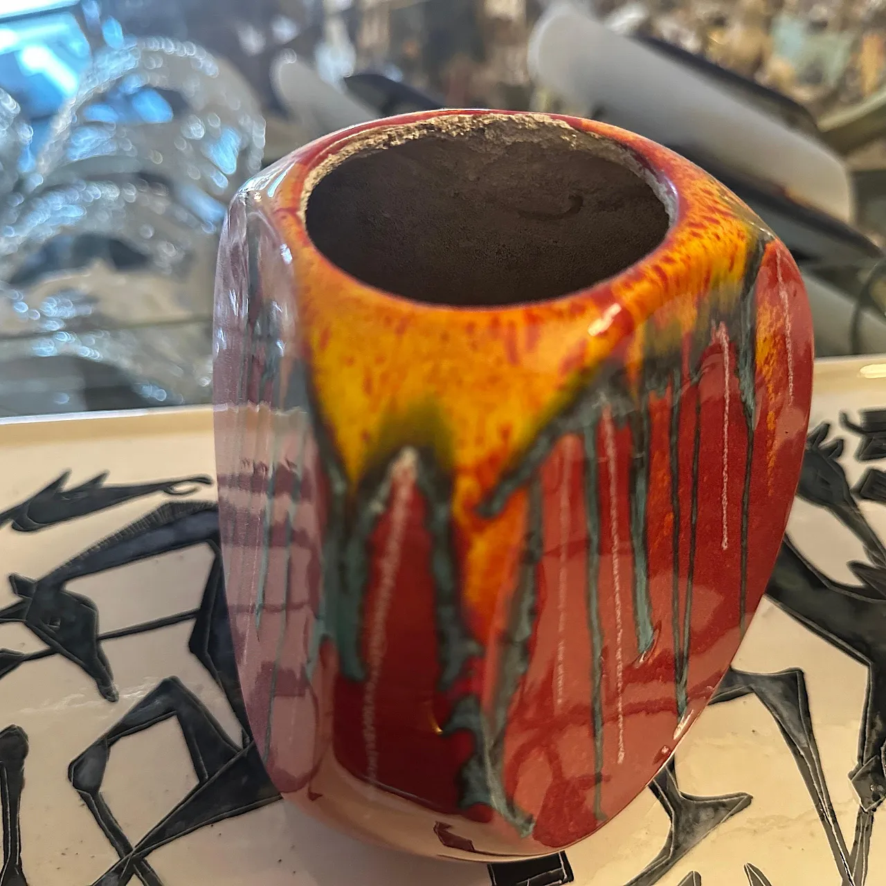 Vaso in ceramica di Roberto Rigon per Bertoncello, anni '70 8