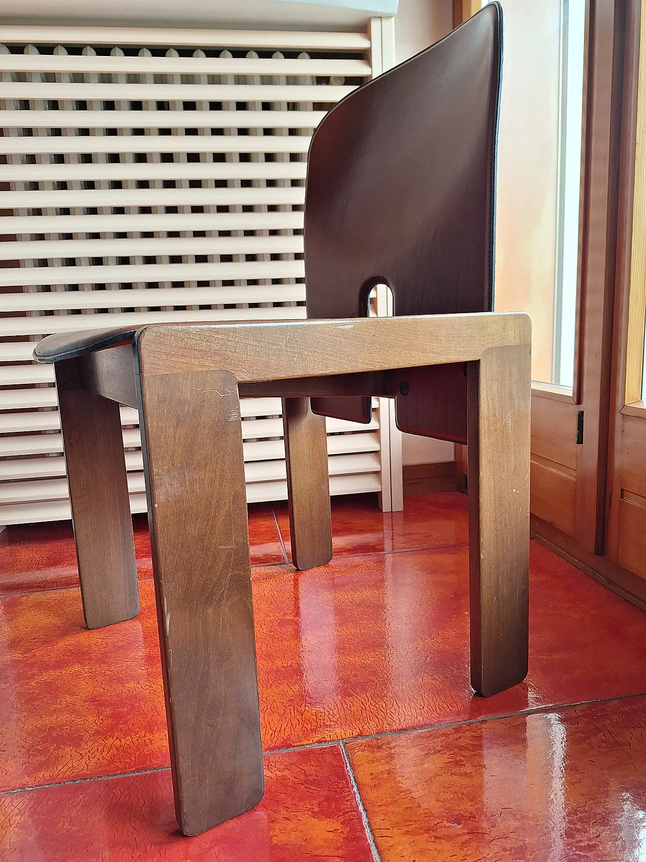 4 sedie mod. 121 di Afra & Tobia Scarpa x Cassina, anni '70 1