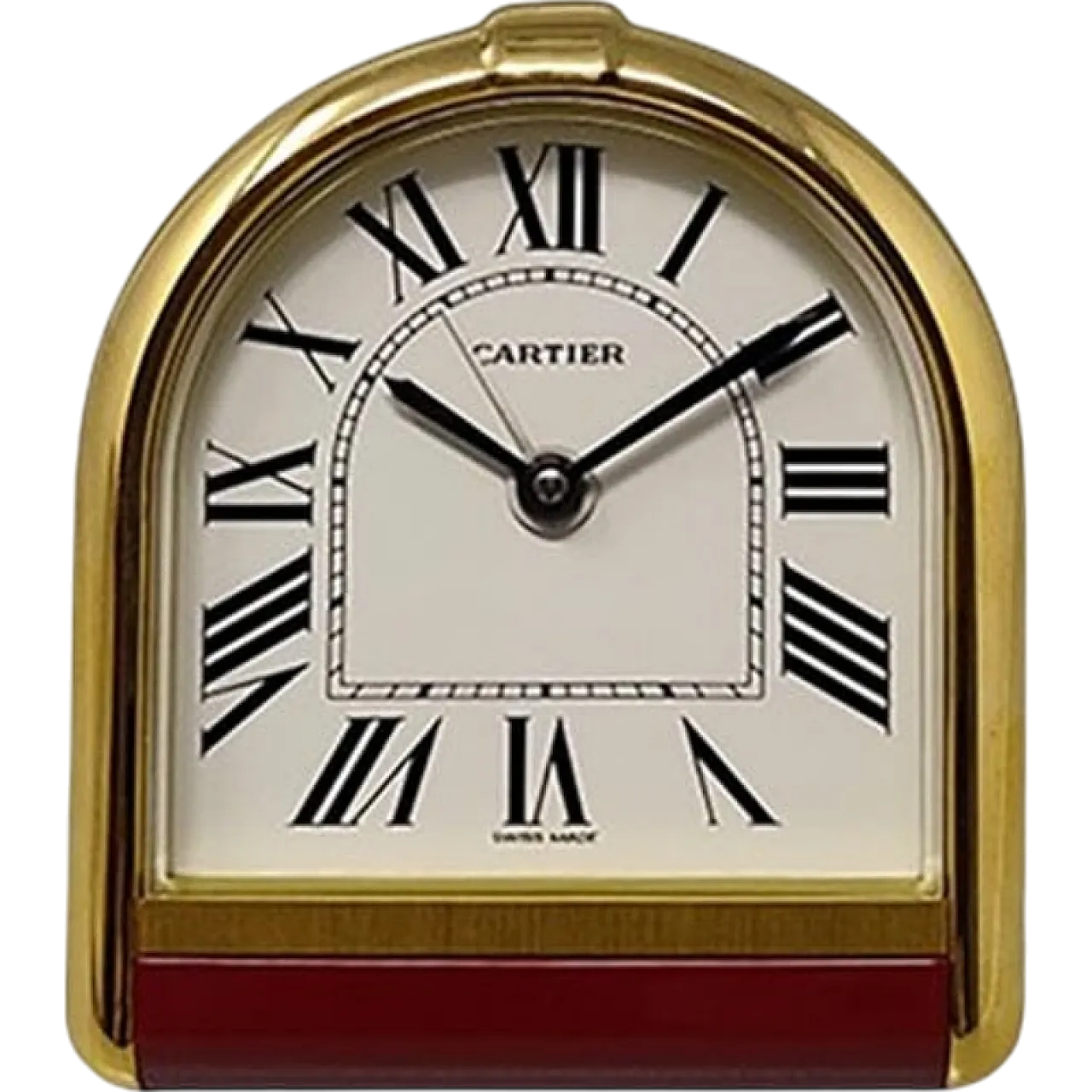 Cartier Romane alarm clock pendulette. Made in Switzerland, 80s 11