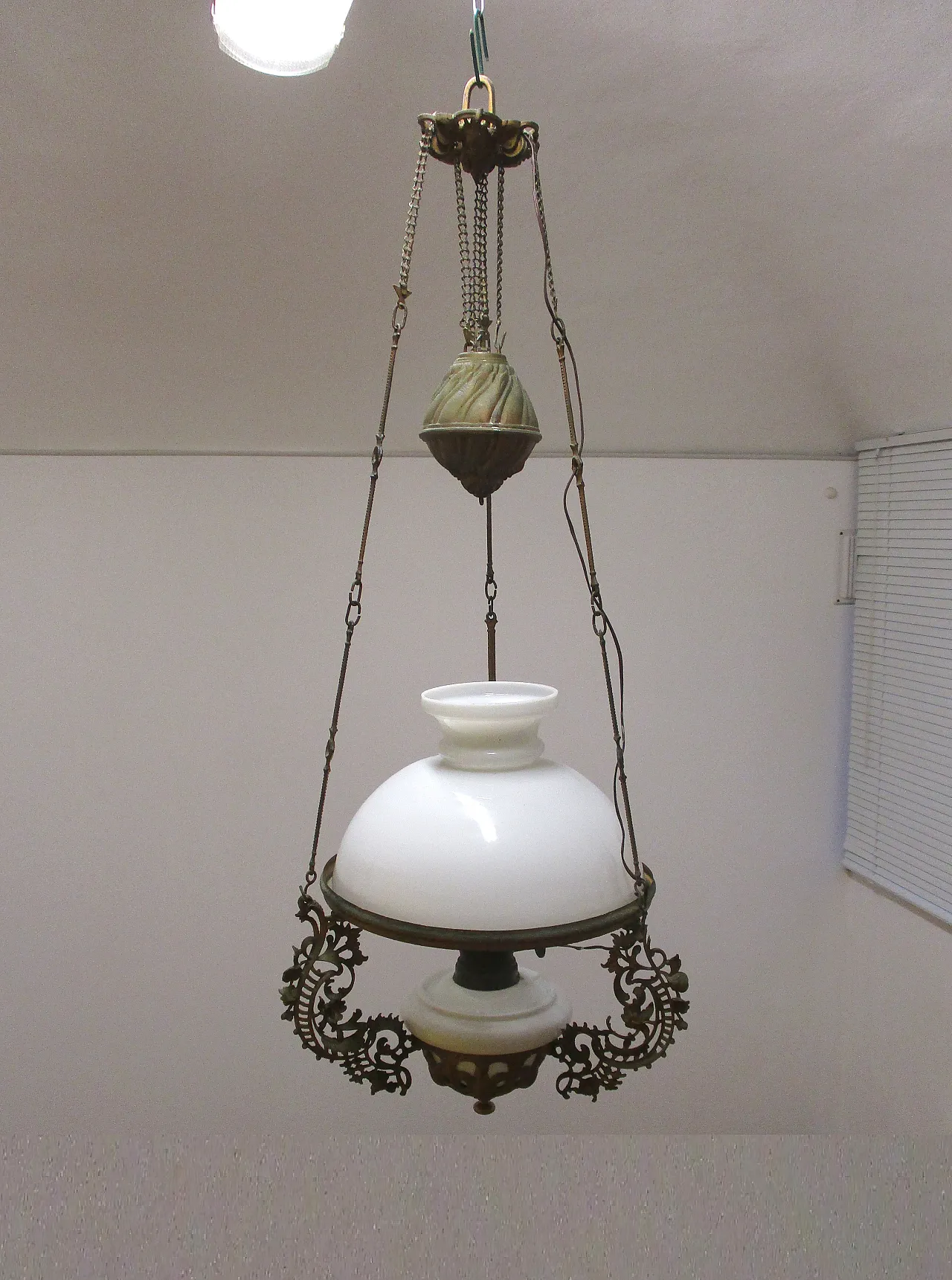 Liberty chandelier saliscendi in carrucola, early 20th century 4