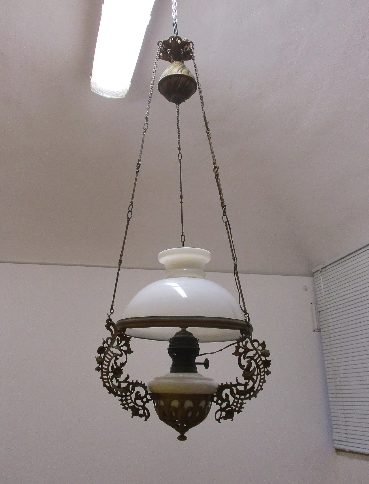 Liberty chandelier saliscendi in carrucola, early 20th century 7