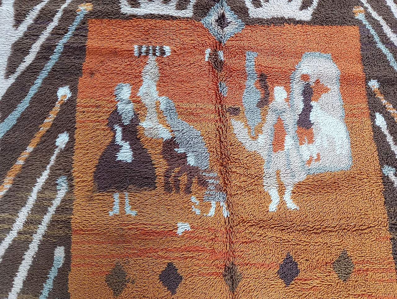 Finnish folkloric rug 280 cm. x 198 cm. 4