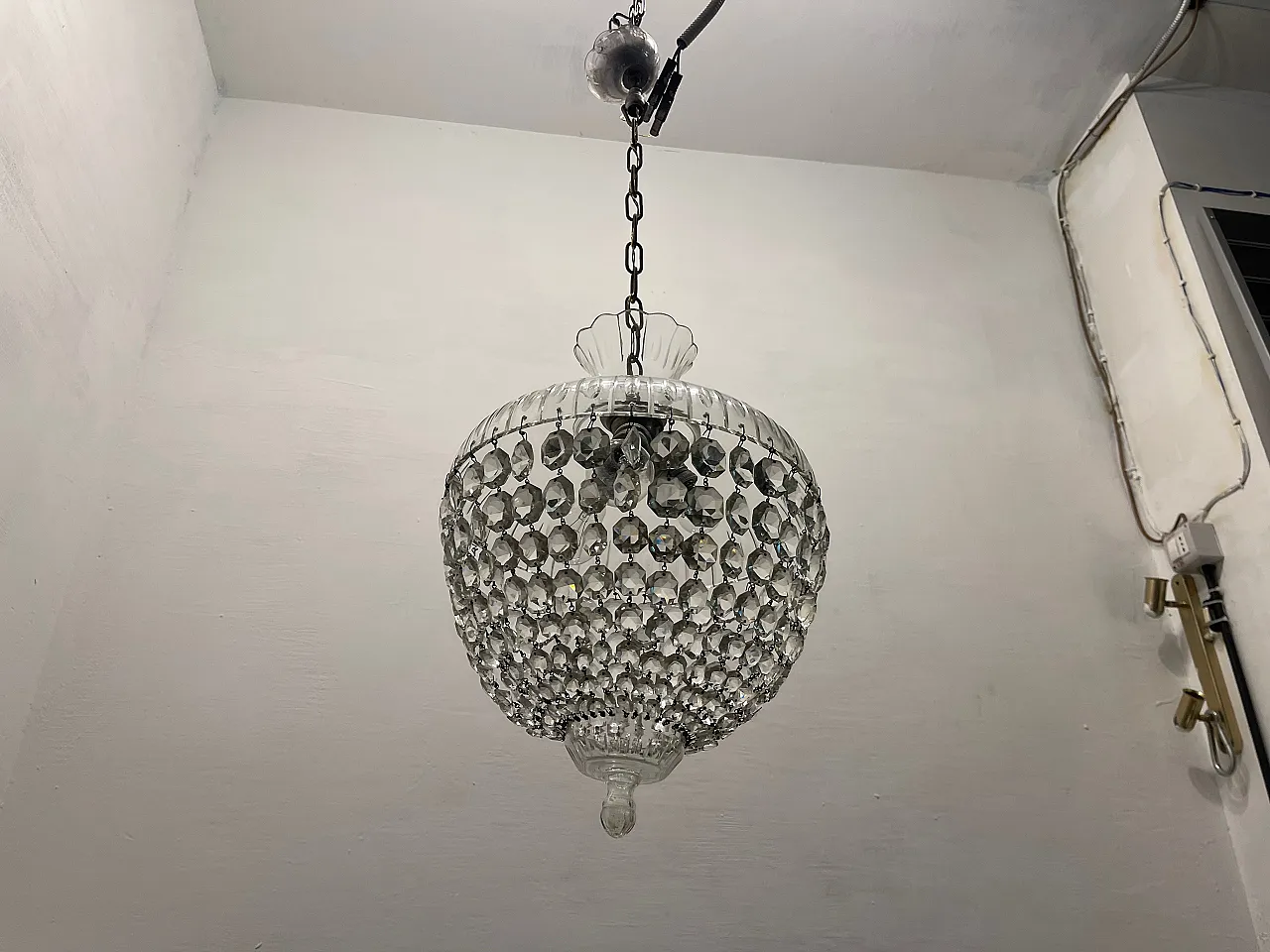 Lampadario in cristallo di Murano, anni '50 6