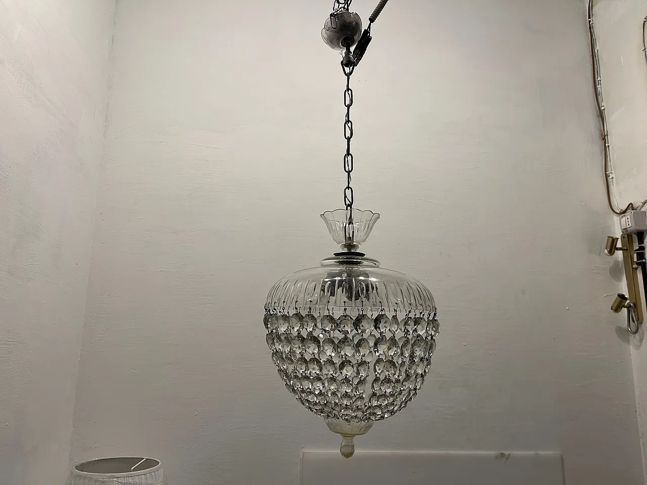 Lampadario in cristallo di Murano, anni '50 7