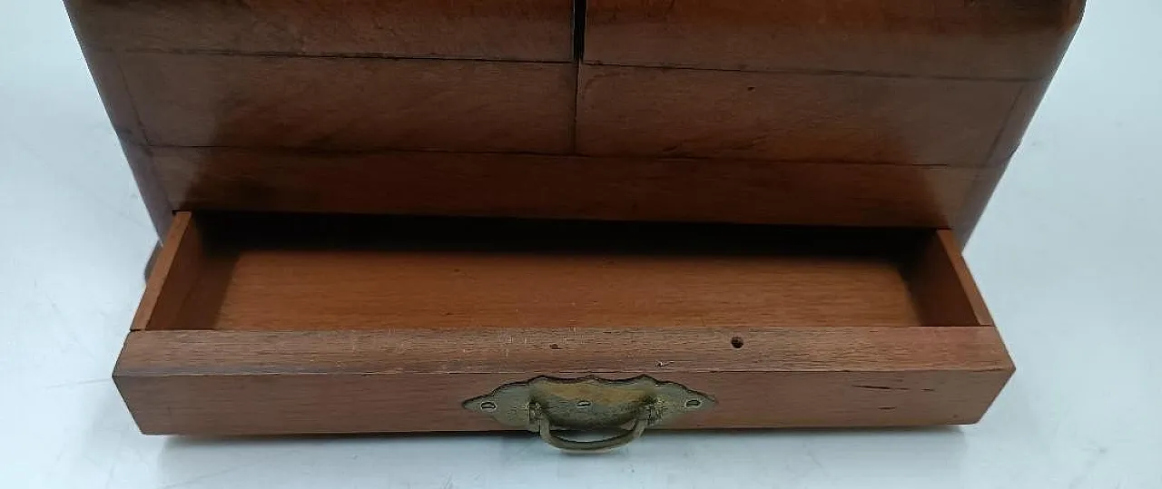 English walnut writing desk, 19th century 4