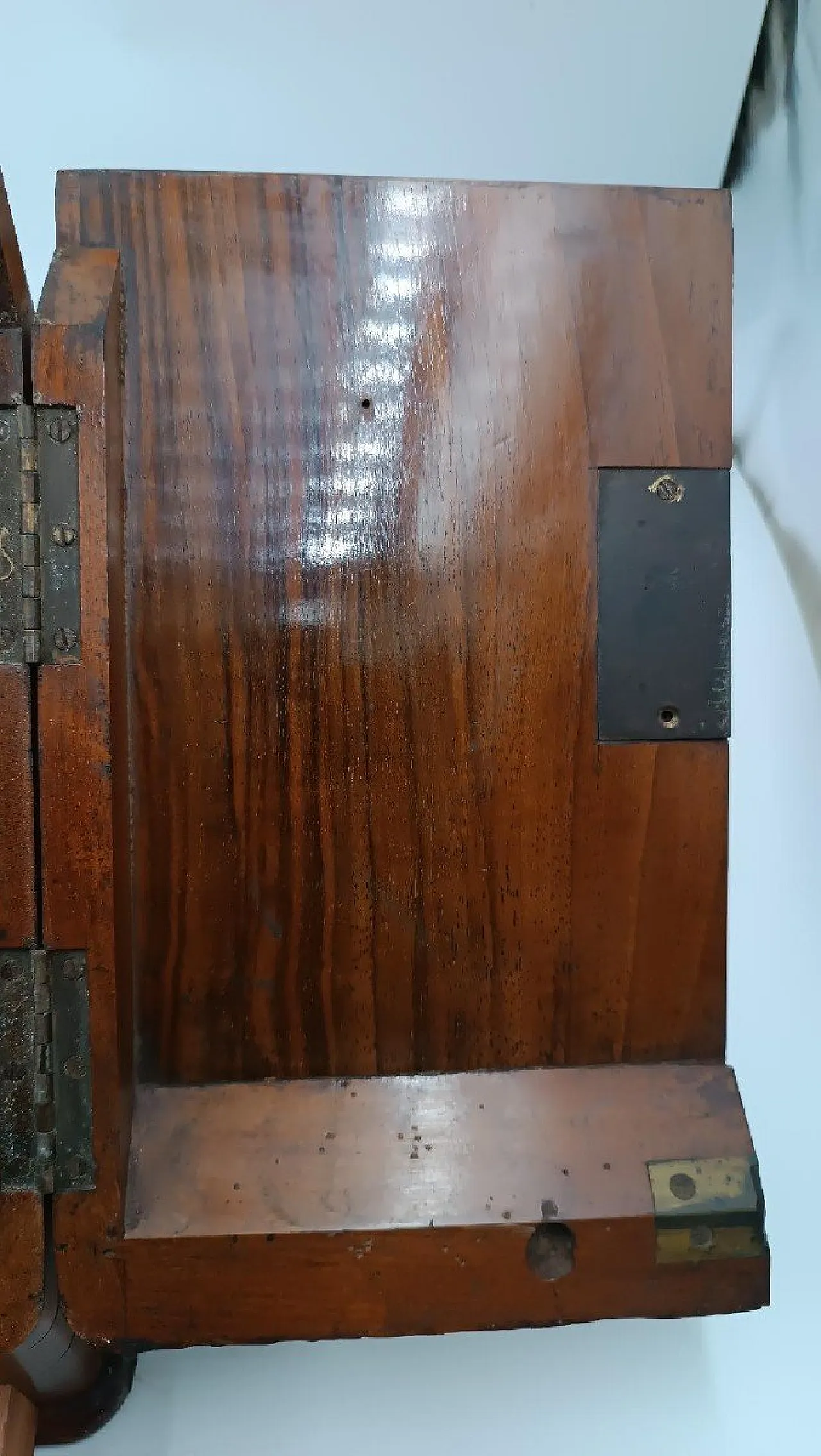 English walnut writing desk, 19th century 5