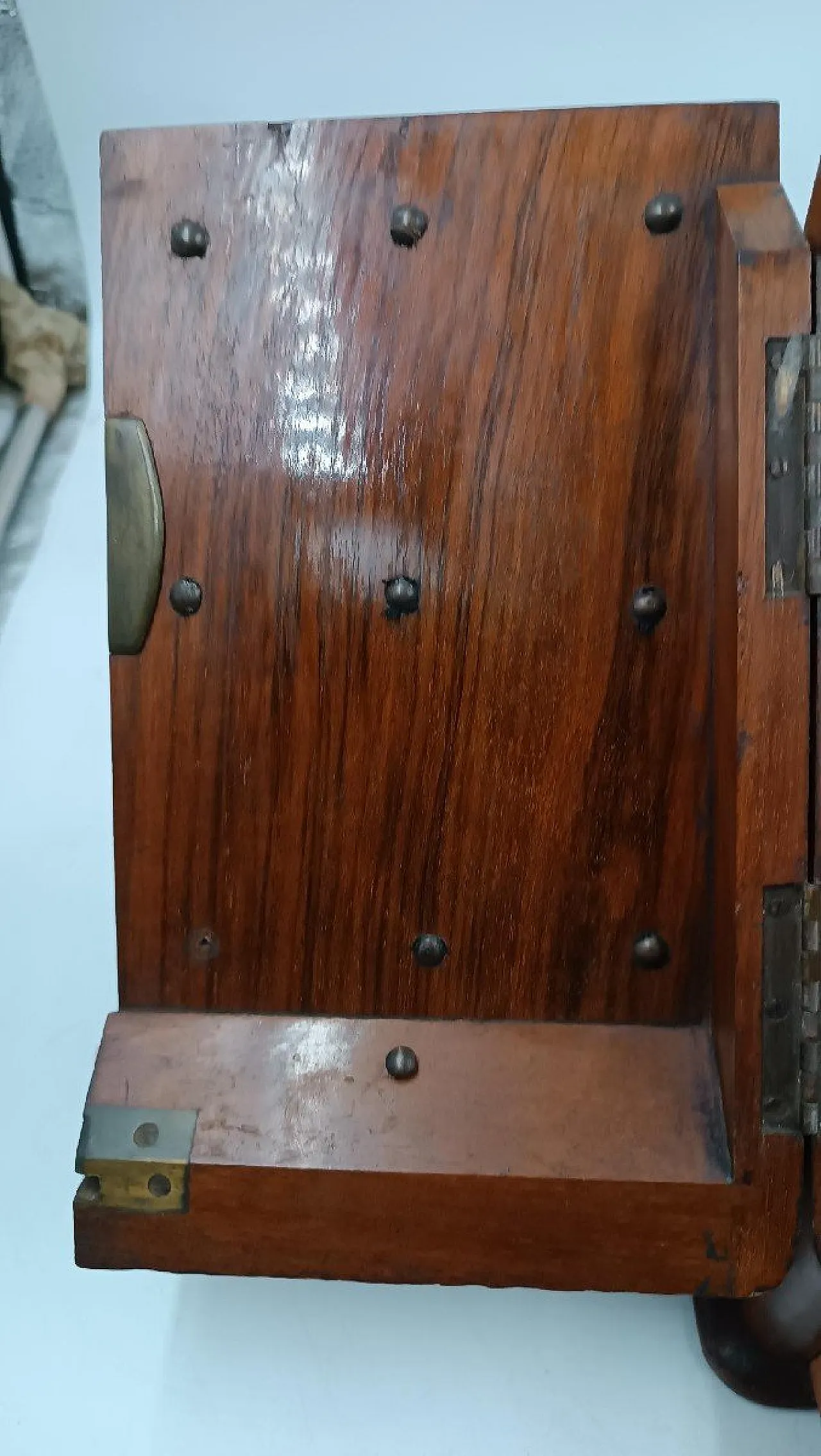 English walnut writing desk, 19th century 6