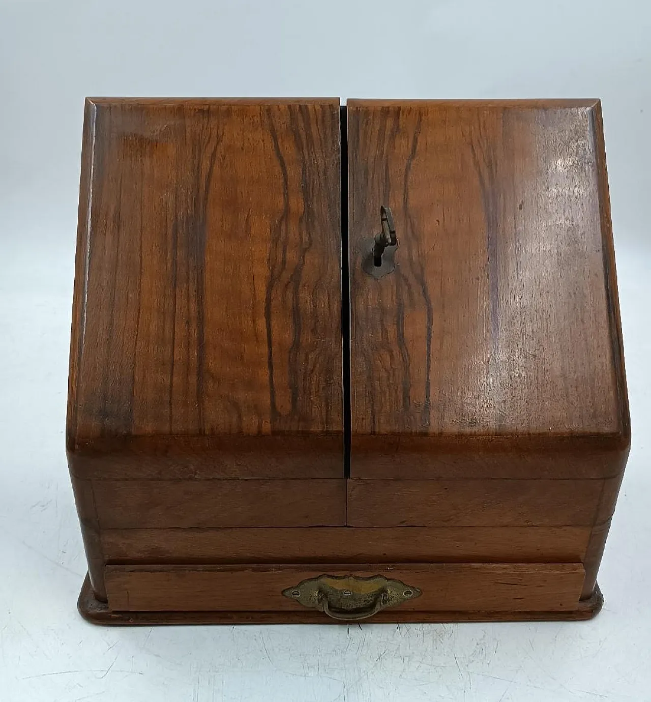 English walnut writing desk, 19th century 11