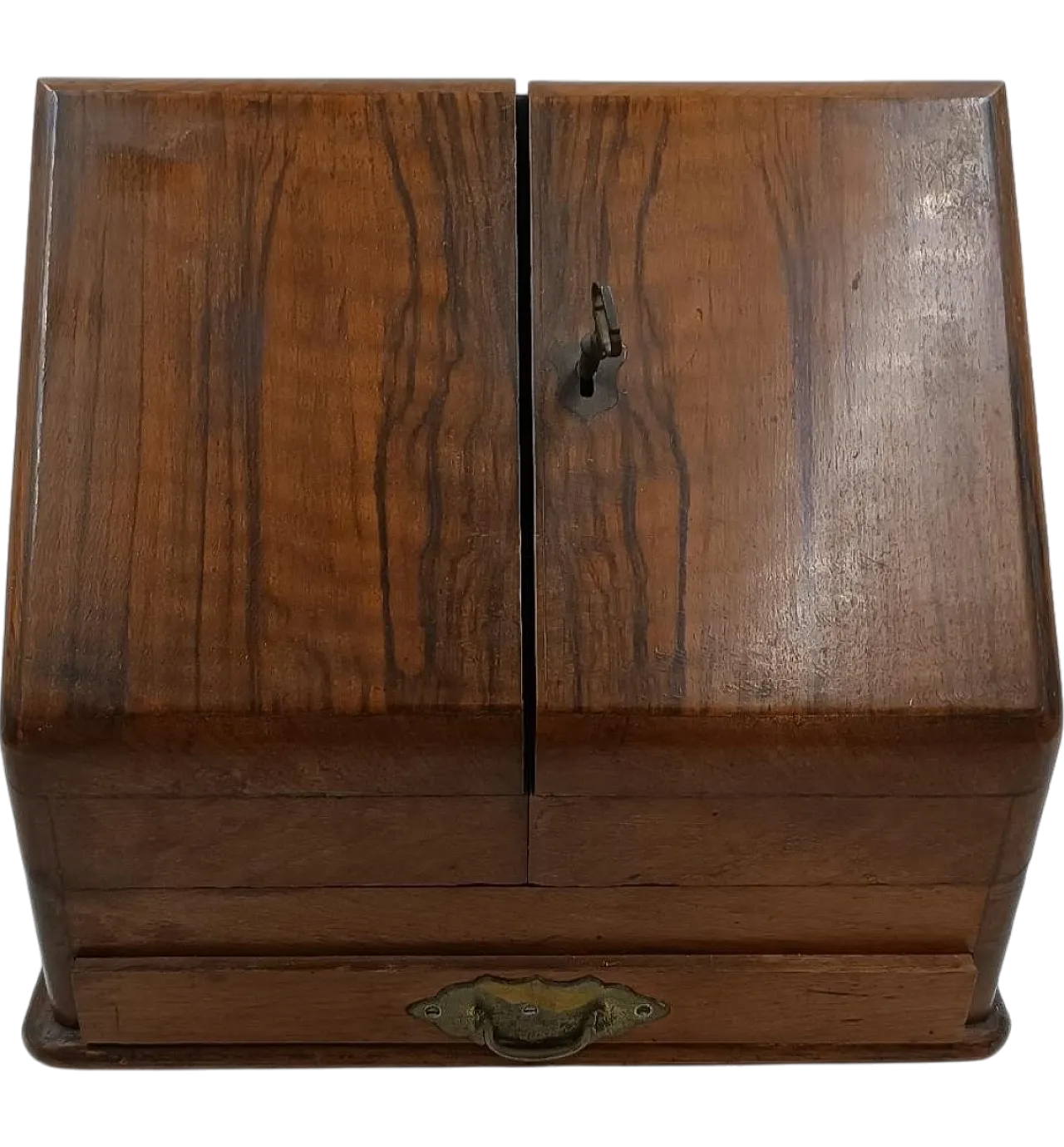 English walnut writing desk, 19th century 12