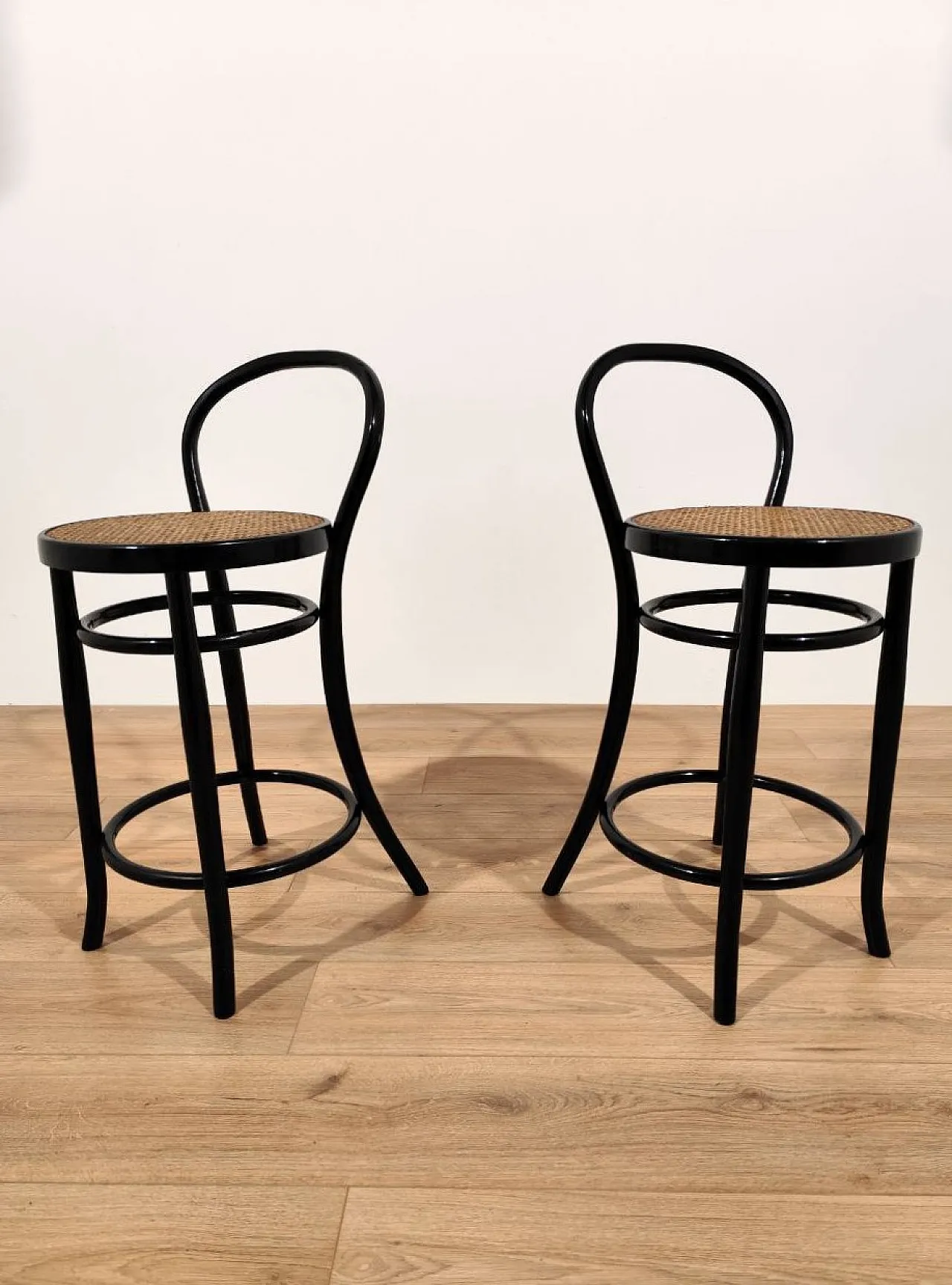 Pair of Sautto and Liberal Stools, 1940s 3