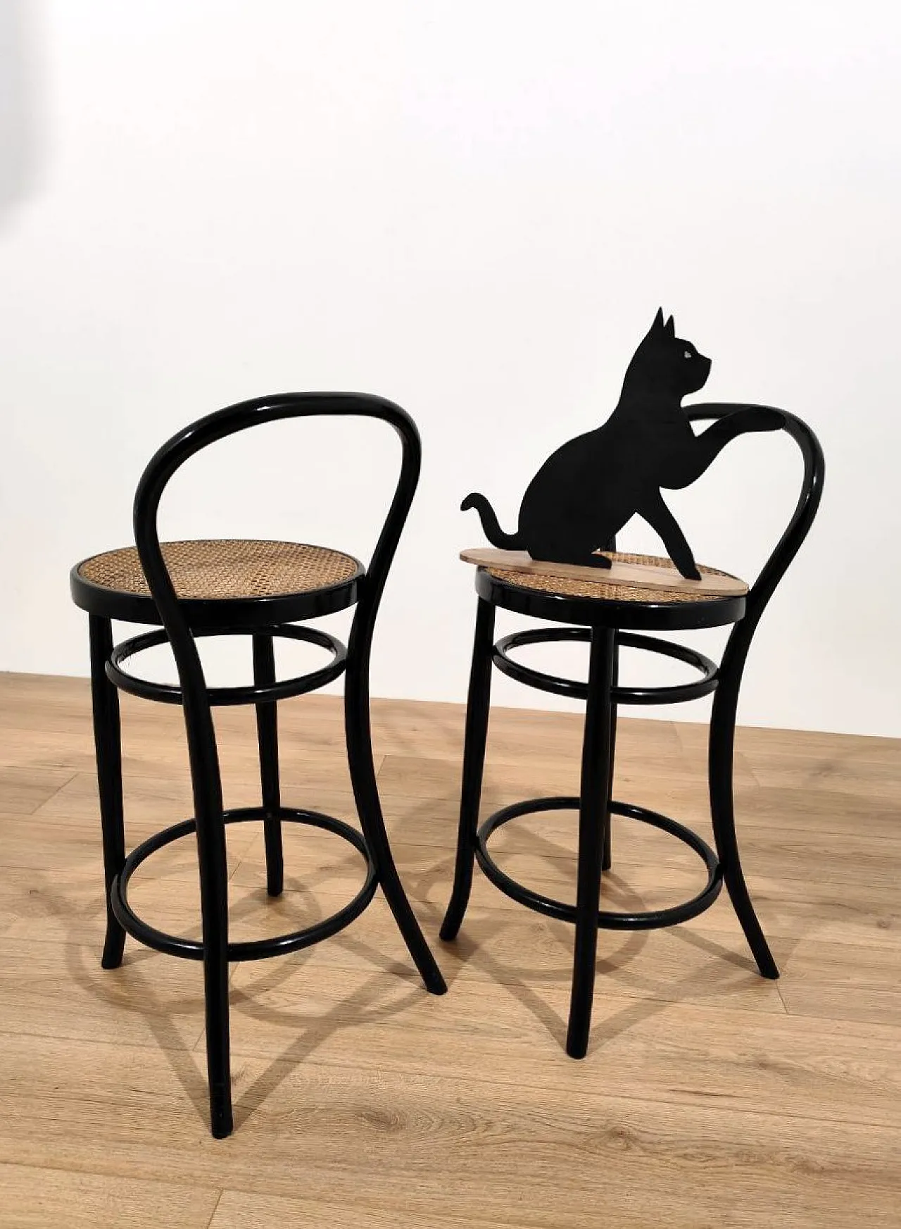 Pair of Sautto and Liberal Stools, 1940s 7