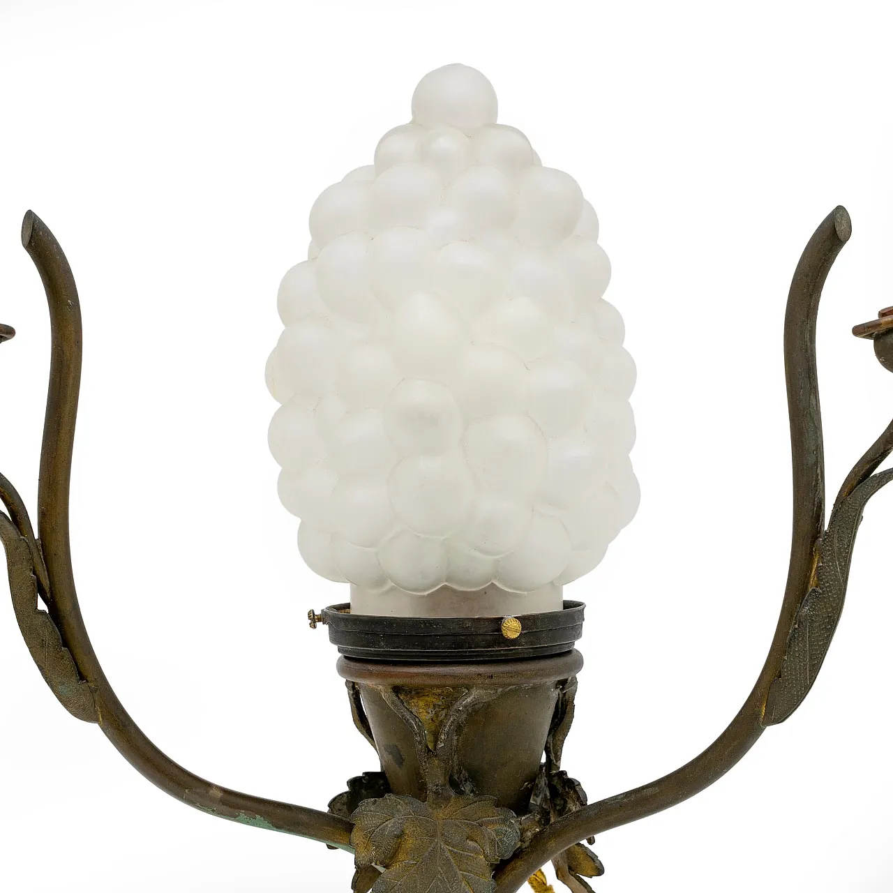 Glass and bronze table lamp with cameo by Émile Gallé, 20th century 9