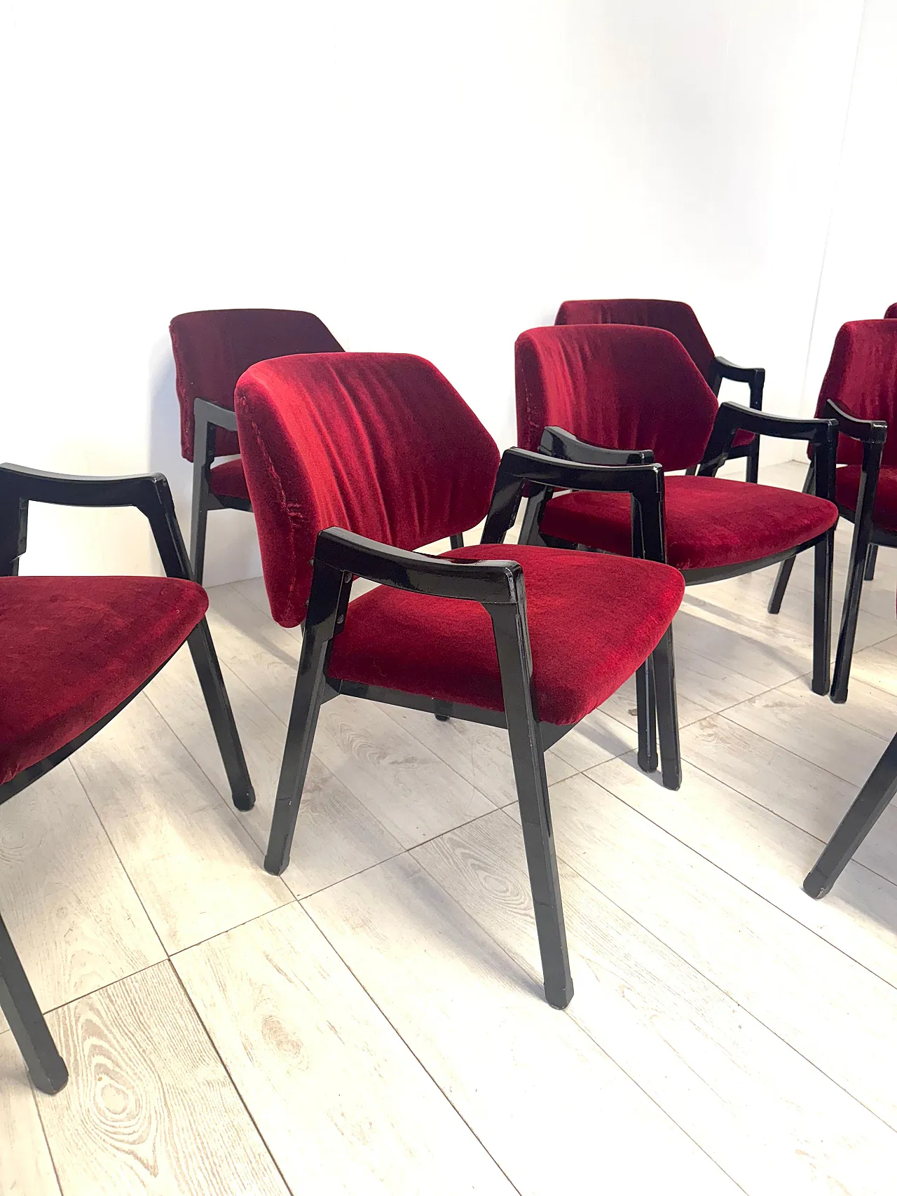 8 Poltroncine mod. 814 di Ico Parisi per Cassina, anni '60 4