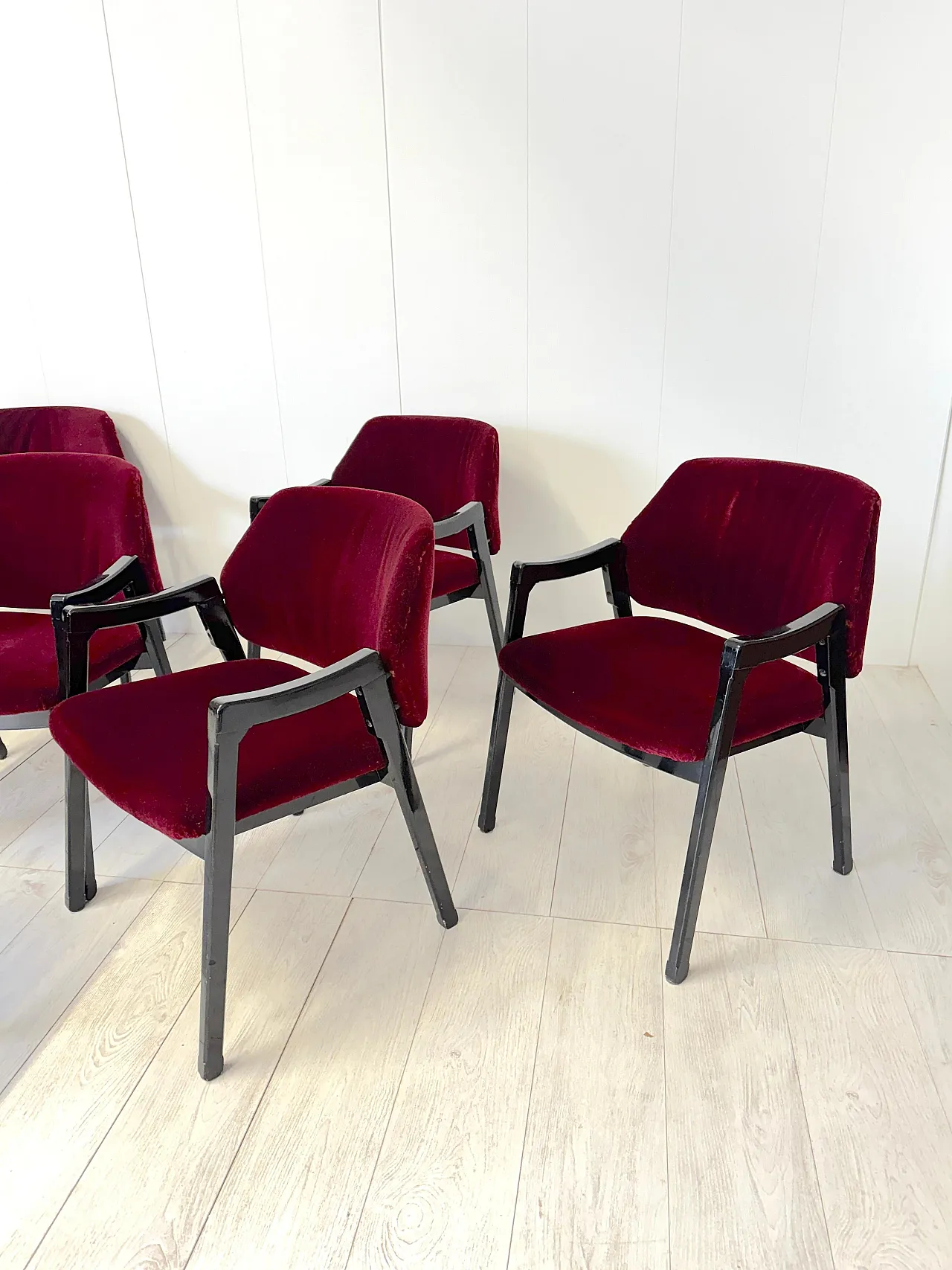 8 Poltroncine mod. 814 di Ico Parisi per Cassina, anni '60 5