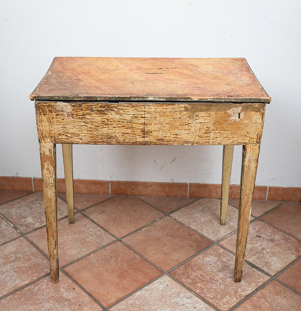 Console Marche in lacquered and painted wood, 18th century 7