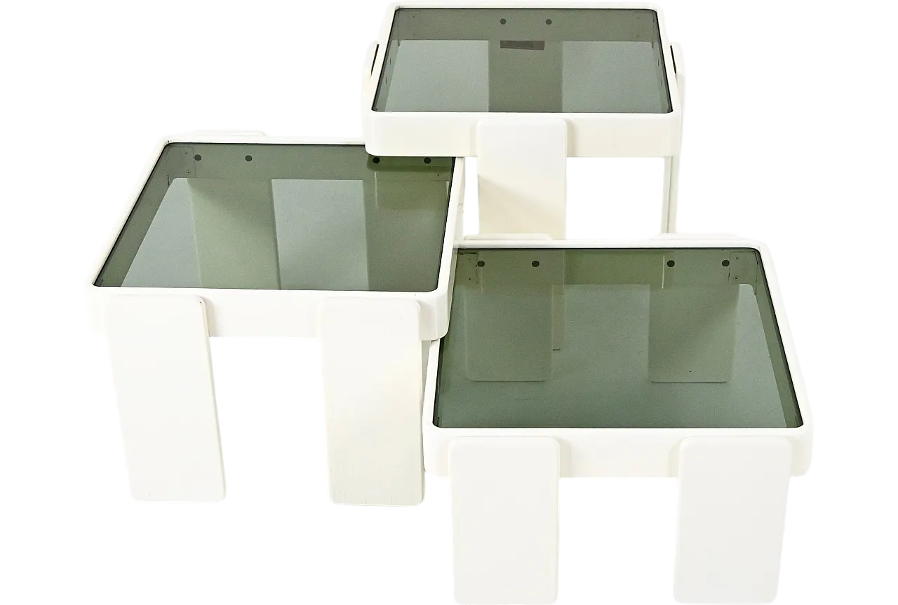 Nesting Tables by Gianfranco Frattini for Cassina, 1960s, Set of 3 13