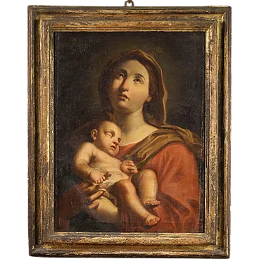 Painting Madonna and Child, 17th century