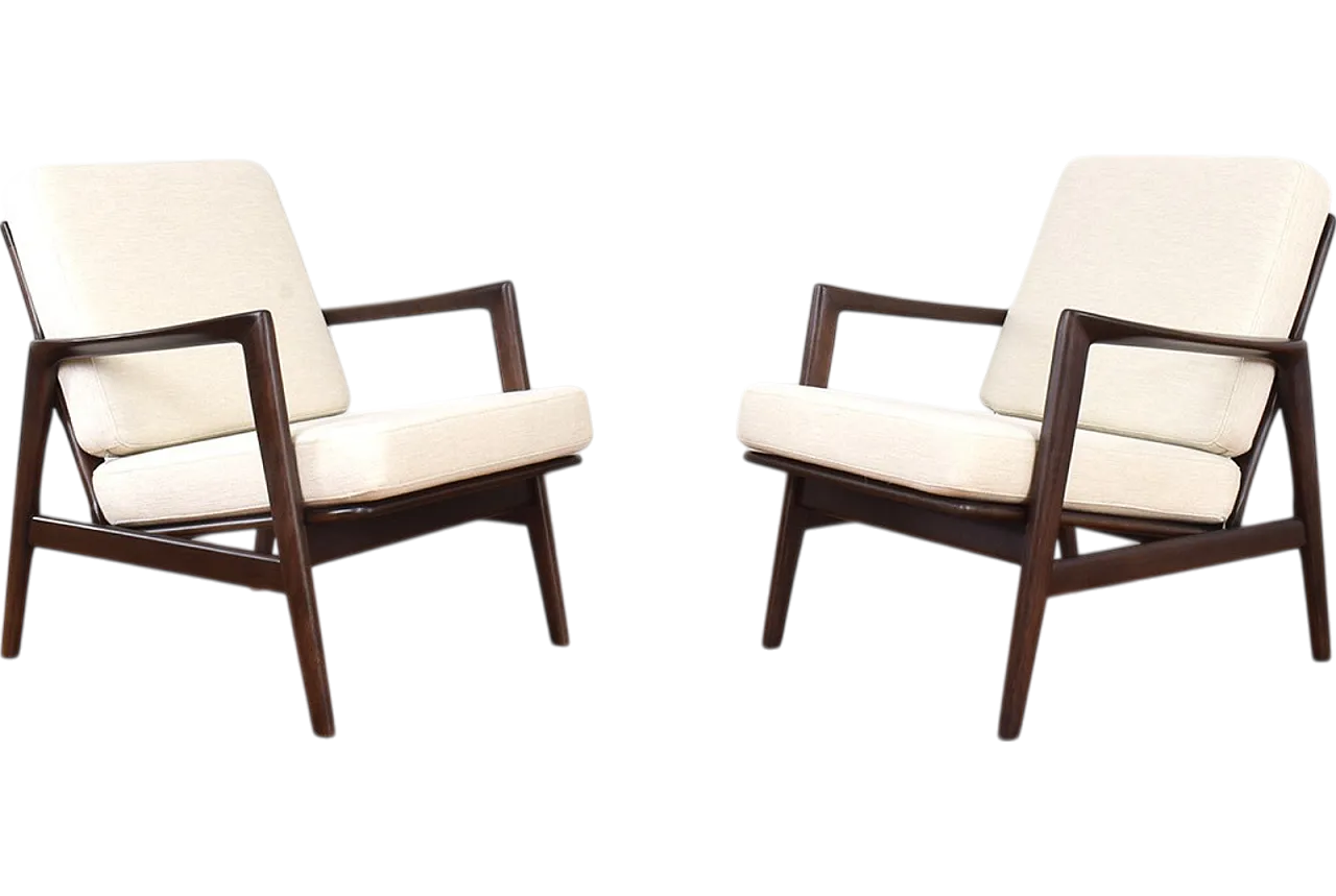 Pair of Mid-Century Stefan lounge chairs, 60s 15